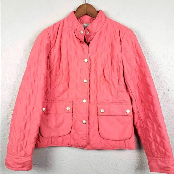 FALL SALE! EUC Peach Ann Taylor LOFT Quilted Jacket - Picture 1 of 4